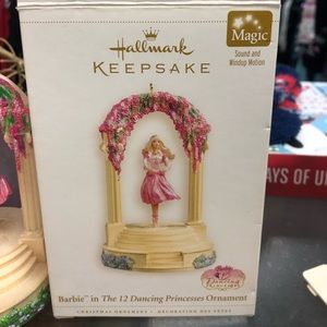 Hallmark keepsake Barbie dancing princess ornament.